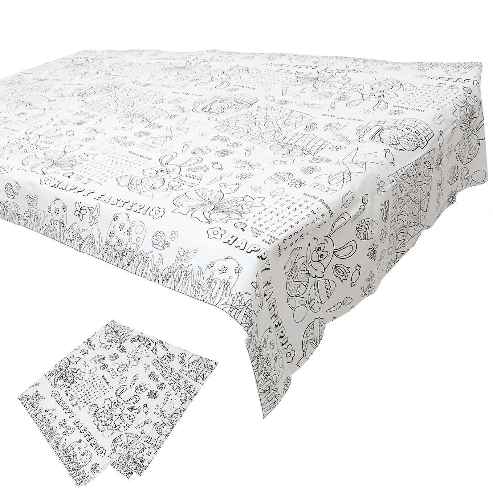 Easter Paper Tablecloth Waterproof Tablecloth for Party Decoration