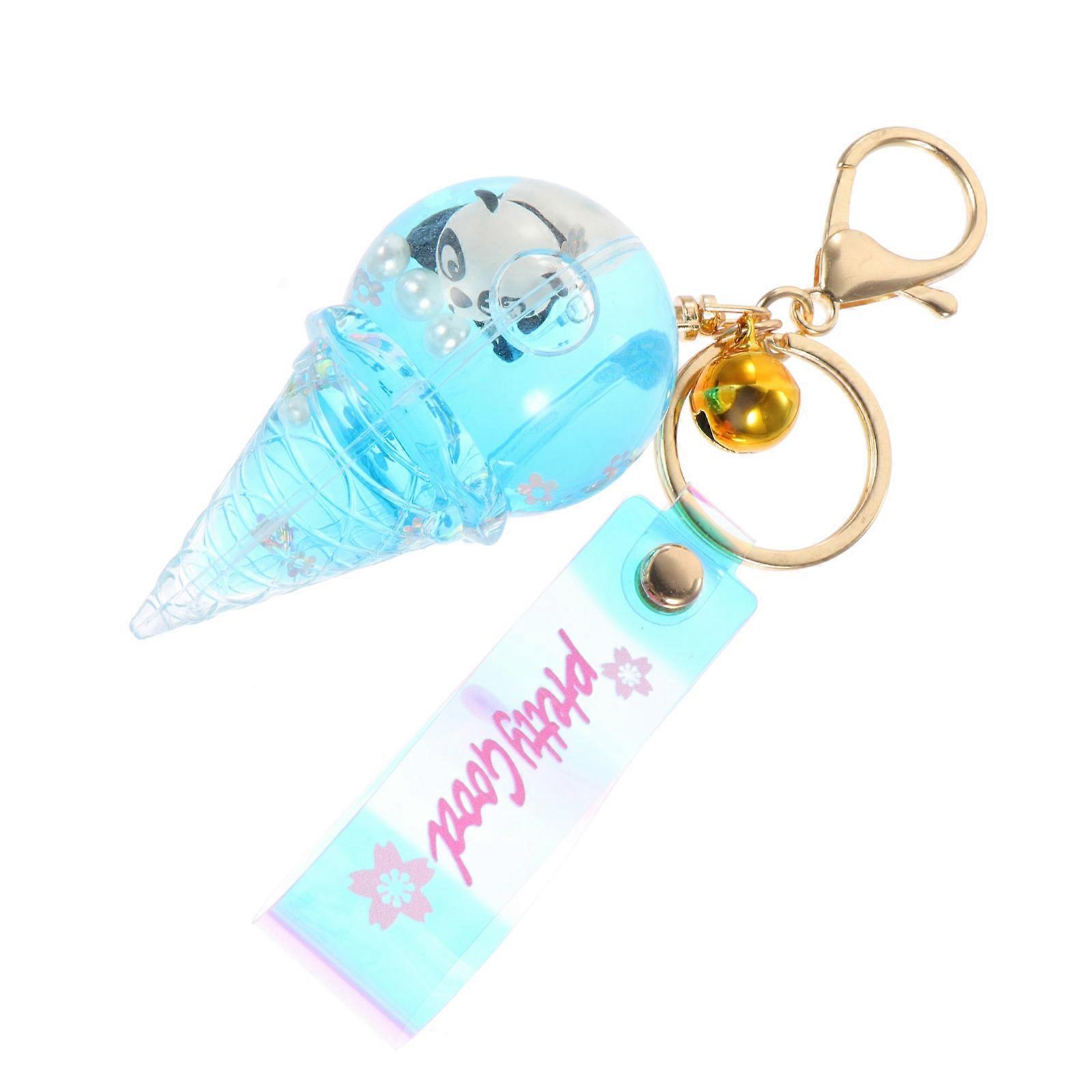 Ice Cream Key Pendant Panda Keychain for Backpack Ornament