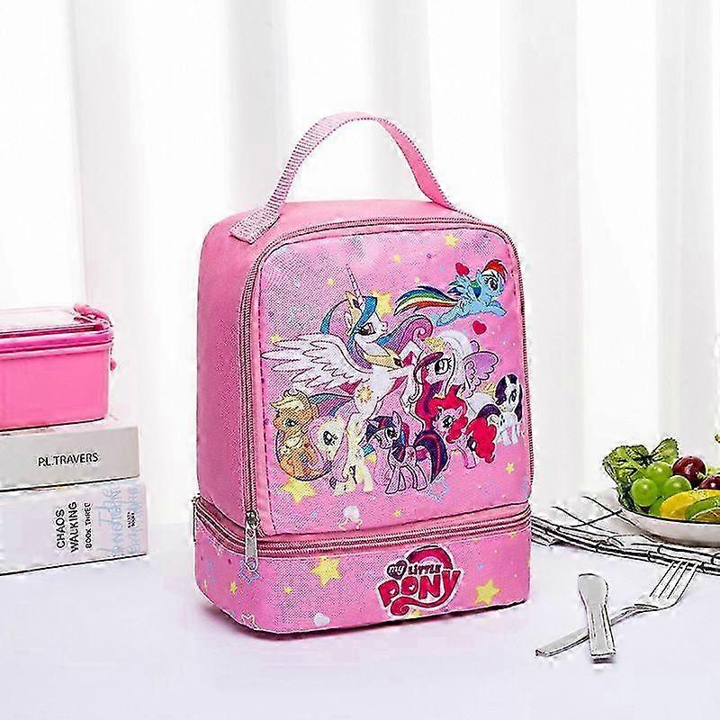 2025 Girl Kids Frozen Princess Cartoon Lunch Bag School Picnic Food Store Bags Snack Box Reusable