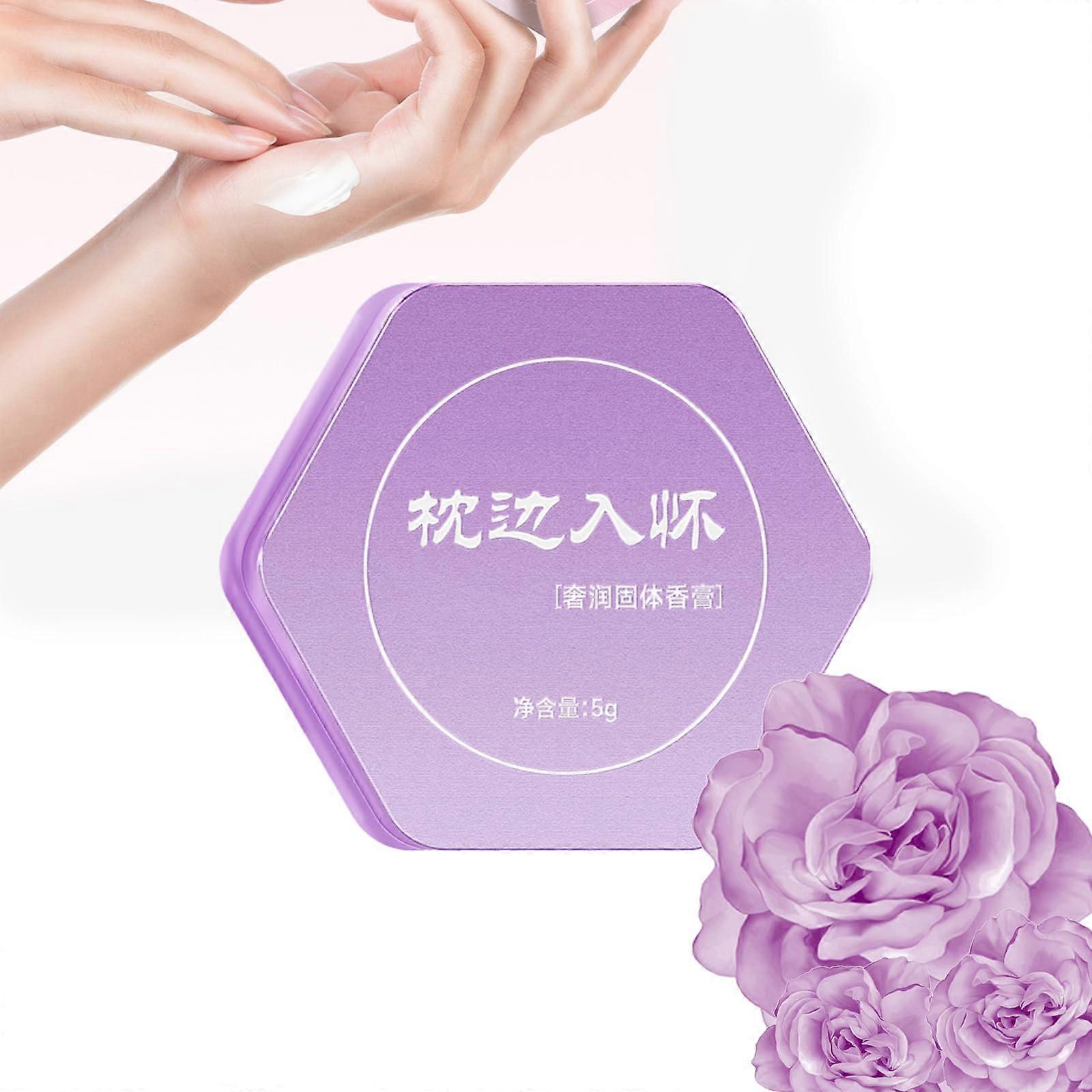 Luxurious Rose Solid Perfume for Women, Long Lasting Moisturizing Balm, Compact Travel Size