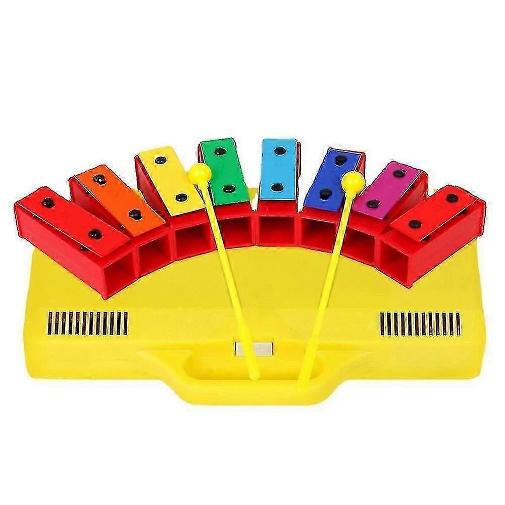Xylophone Glockenspiel 8 Notes Chromatic Resonator With Yellow Case