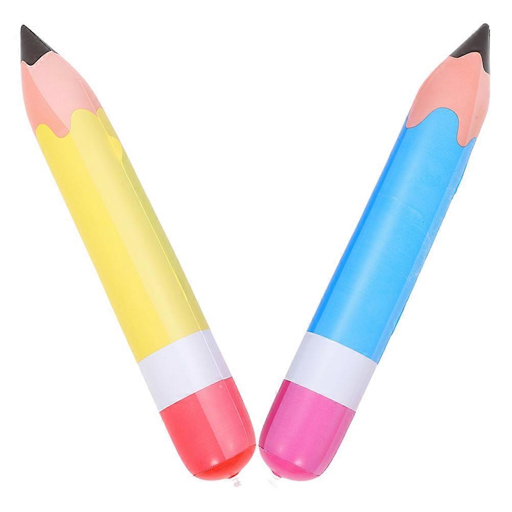 Assorted Inflatable Pencil Balloon for Party 2Pcs Jumbo Classroom Decorations