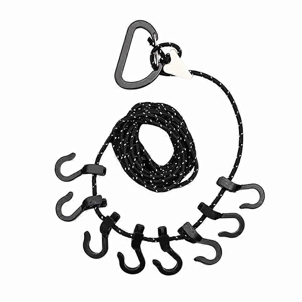 Outdoor Clothesline Strap Multi-Functional Camping Hanging Rope for 2Sets