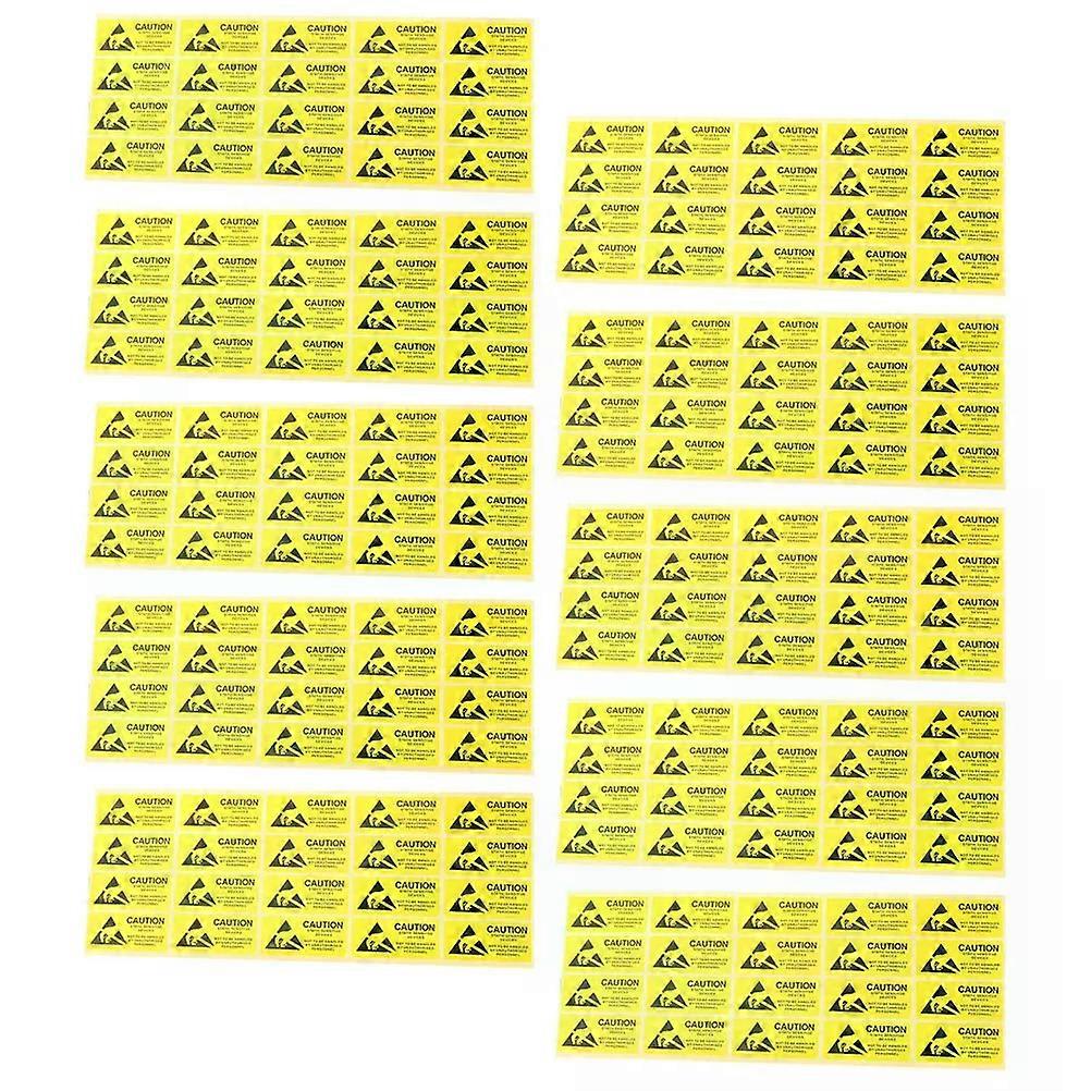 200 Pcs Self Adhesive Static Warning Sticker Anti Static Label Decals For Bag Esd Sensitive Device Electronic Components