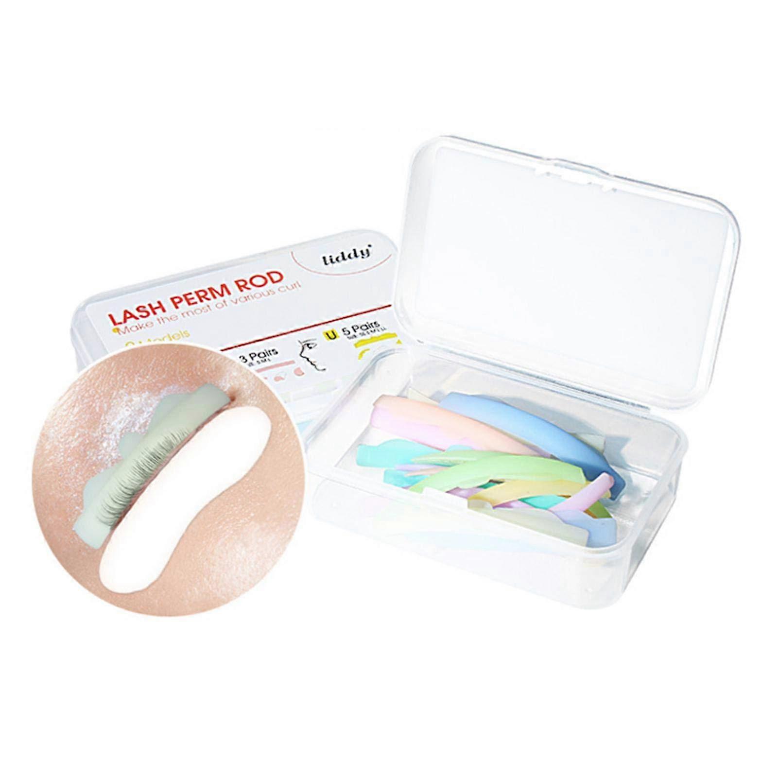 Reusable Silicone Eyelash Lift Pads Set with Multiple Curl Size Options for Lash Perms