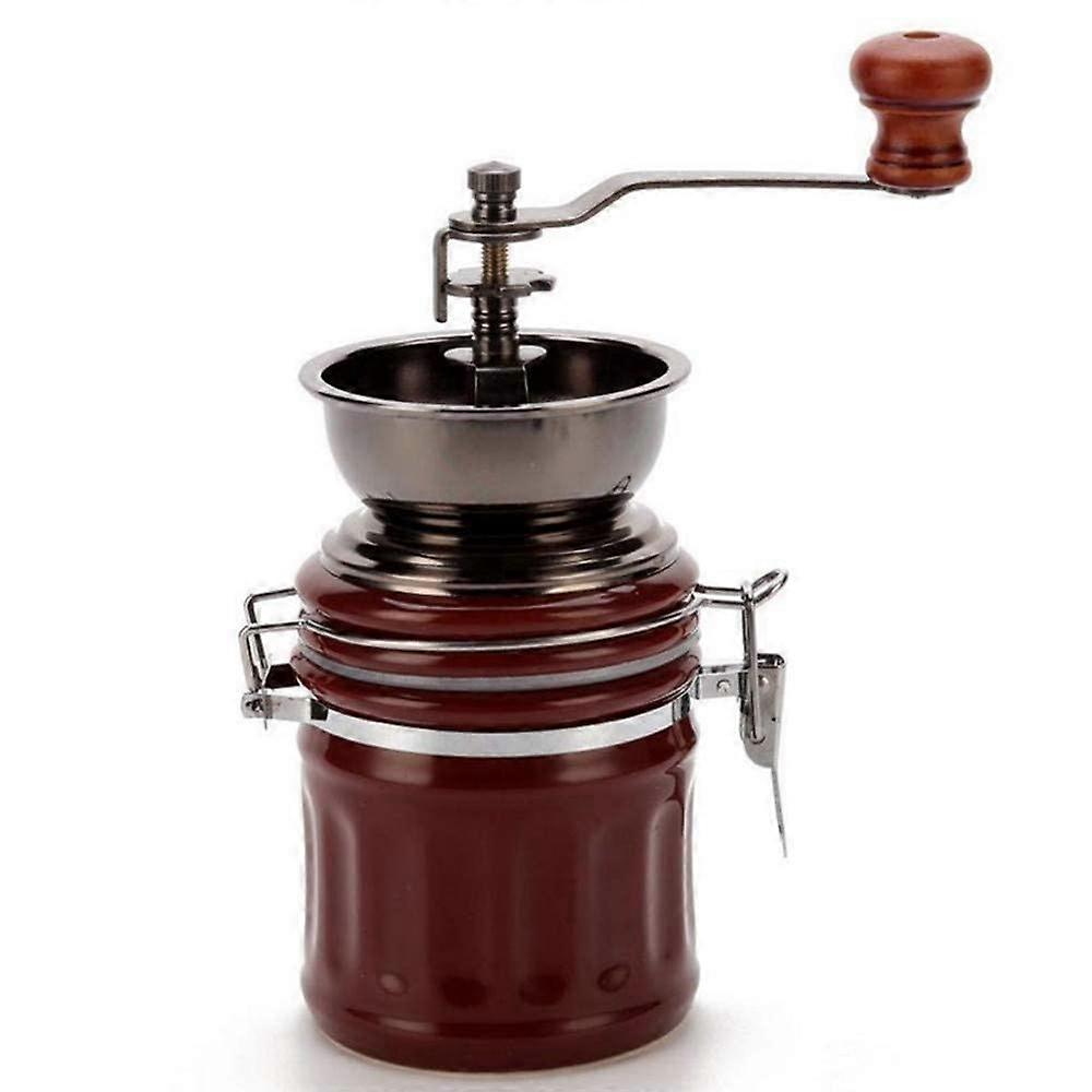Manual Coffee Grinder with Ceramic Burr, Infinitely Adjustable Grind, Ergonomic NonSlip Grip
