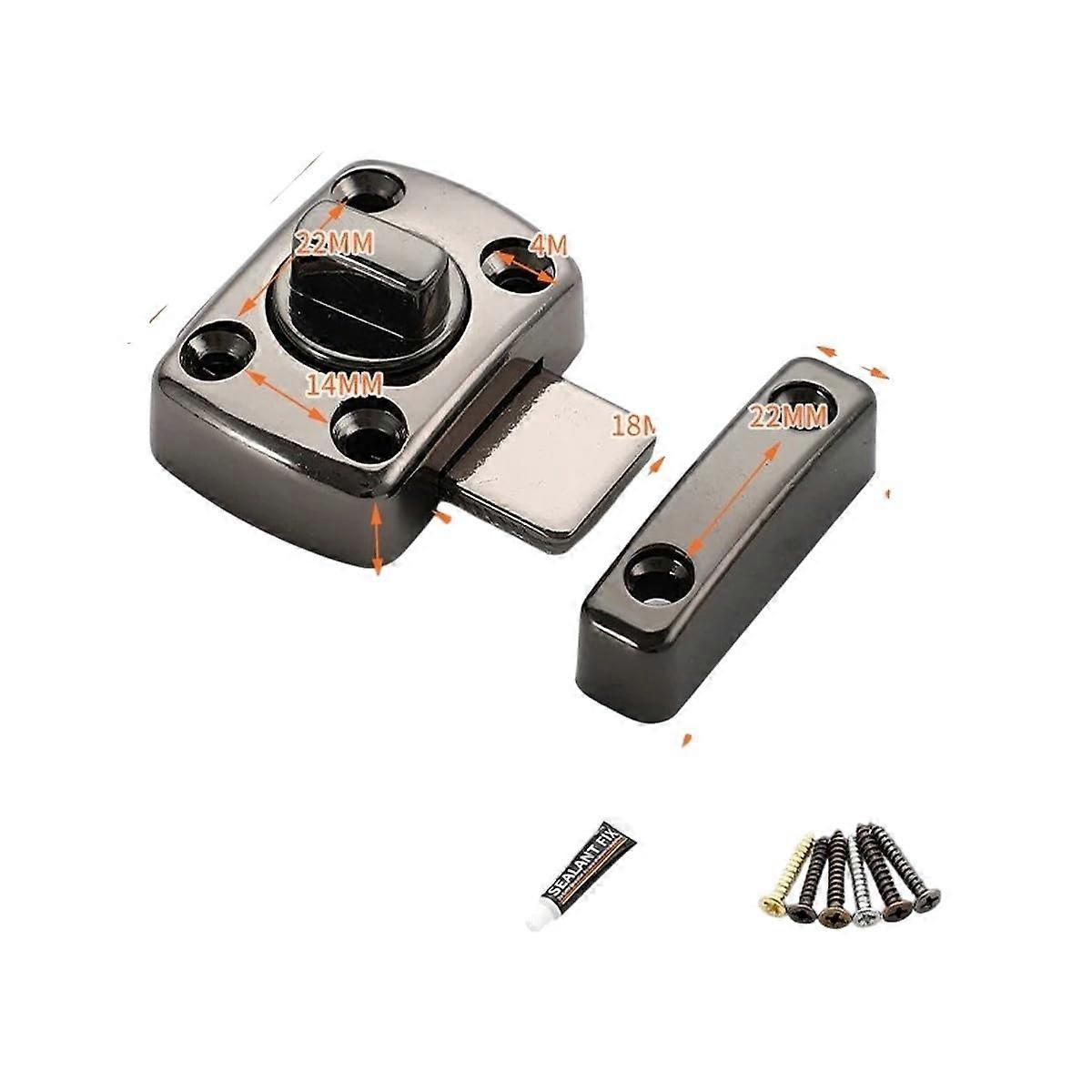 Antique Magnetic Gate Latch for Cabinets and Pet Doors, Easy Install, Versatile Use