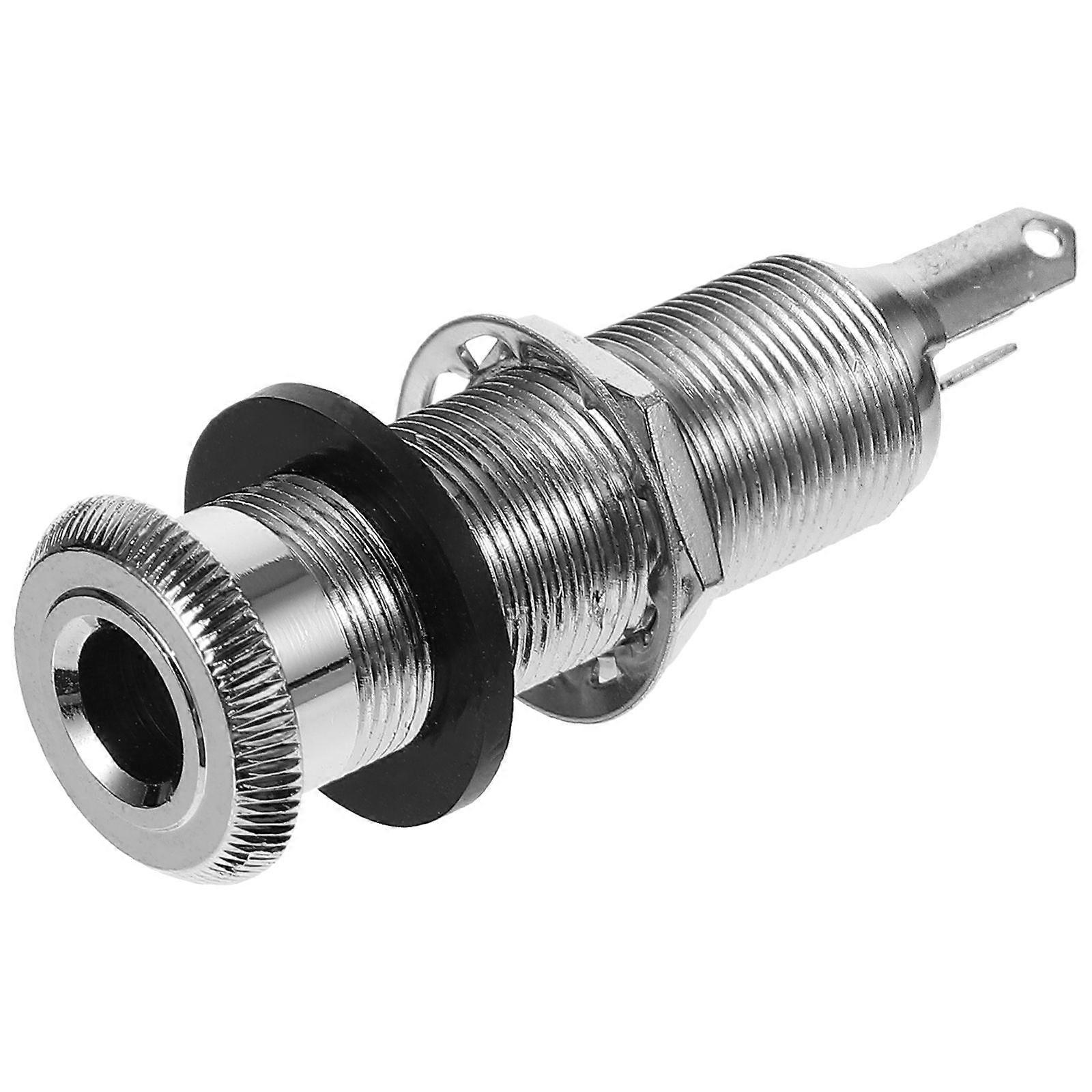 4 Pin Barrel Jack Cylinder Input Plug Socket Bass Cylinder Output Jack