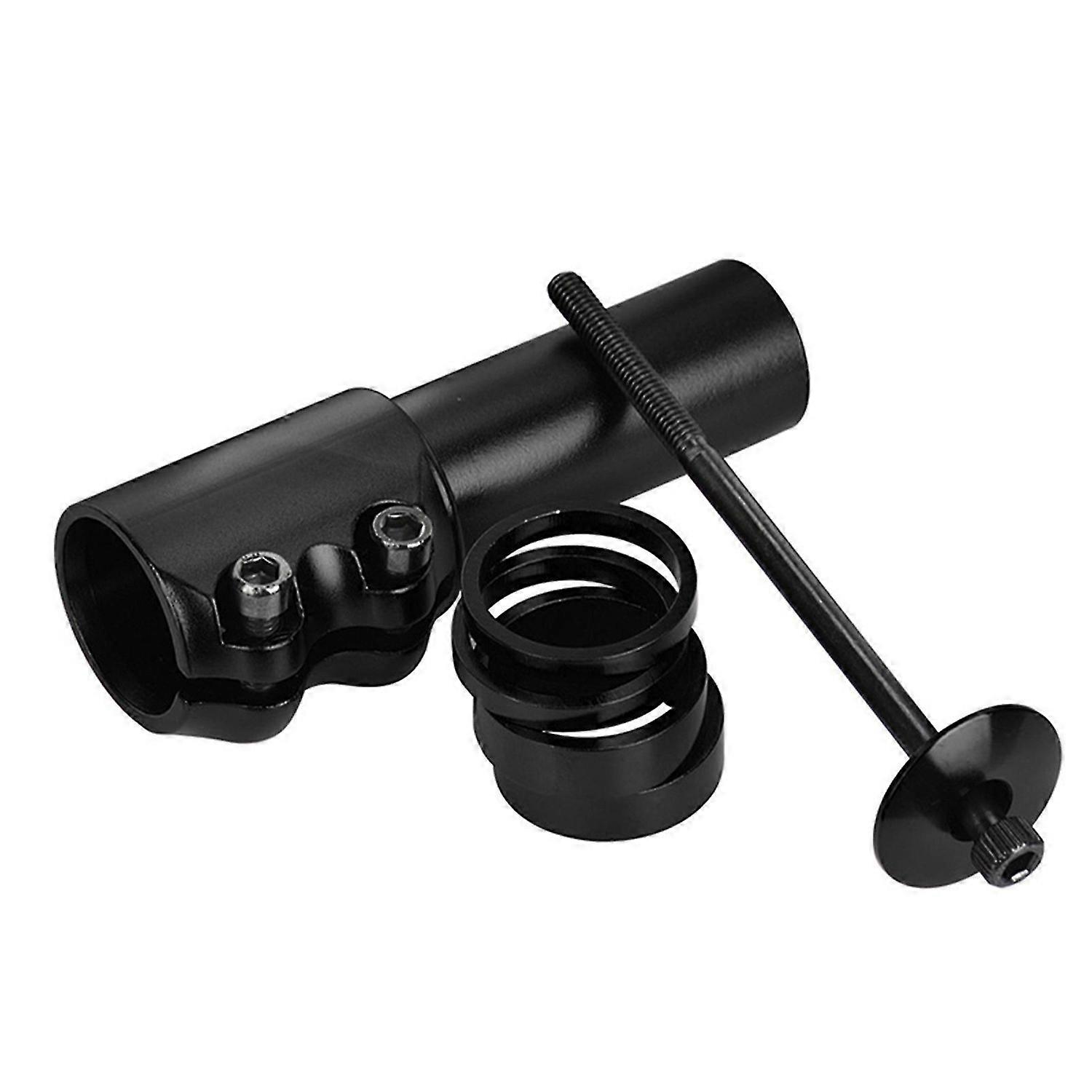 Bike Fork Stem Extender Adjustable Handlebar Riser Aluminum Alloy Fork Stem Adapter for Mountain