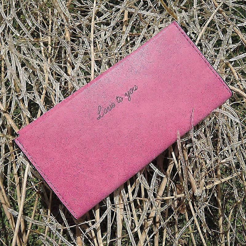 Women Wallet Long Purse Love To You Solid Color Clutch Vintage Fashion Money Clip Coin
