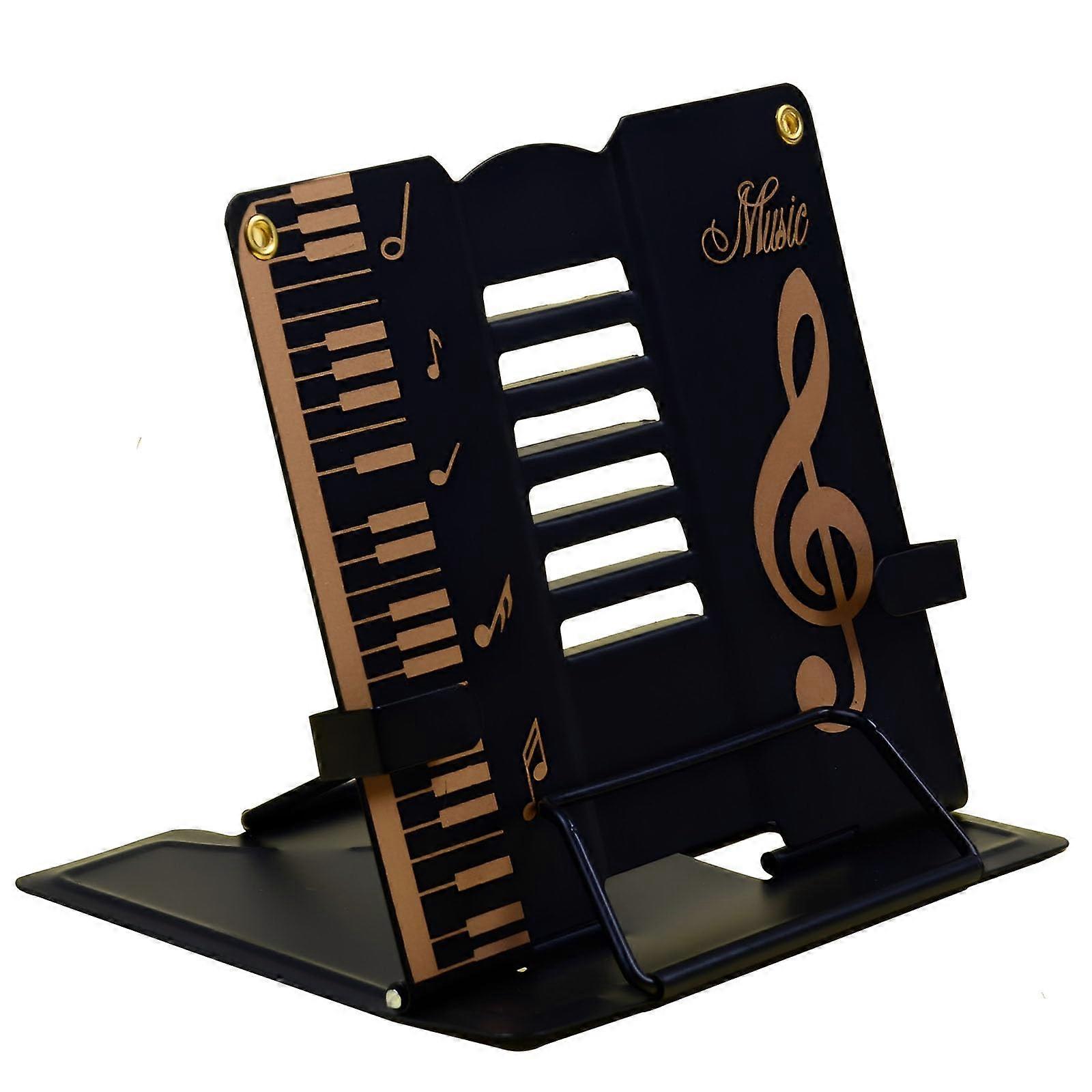 Adjustable Metal Book Stand and Foldable Cookbook Holder for Textbooks, Tablets, Laptops