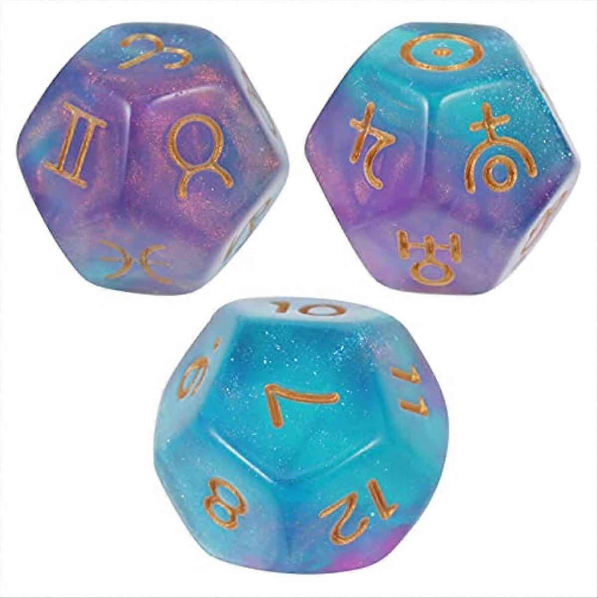3PCS Astrological Dice, Divination, Astrology, Tarot Card Accessories