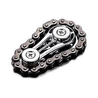 Kettenrad-Fidget-Spinner-Spielzeug für Erwachsene und Kinder, Metallzahnräder, Fahrradkette, Fidget-Würfel, Spielzeug zur Linderung von ADHS und Autismus
