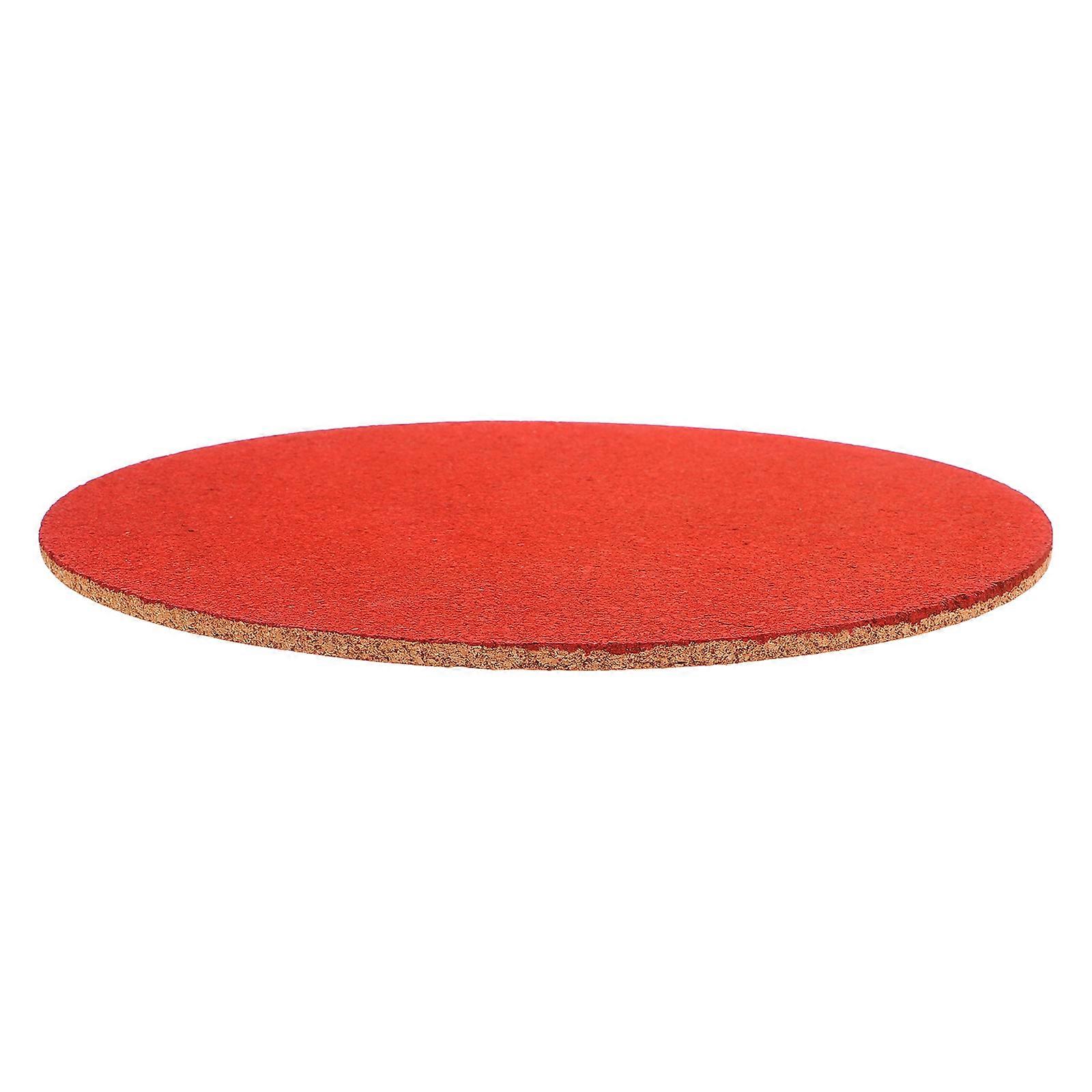 Red Round Cork Board Self Adhesive Bulletin Board for Office