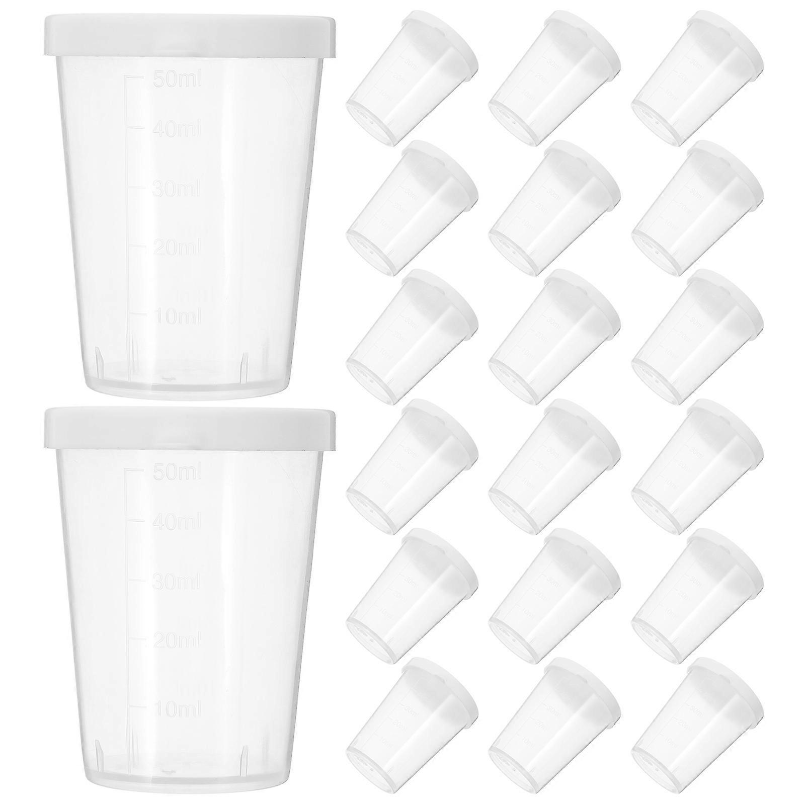 Precision Measuring Cup with Lid for Liquid Measuring 20Pcs Plastic Set