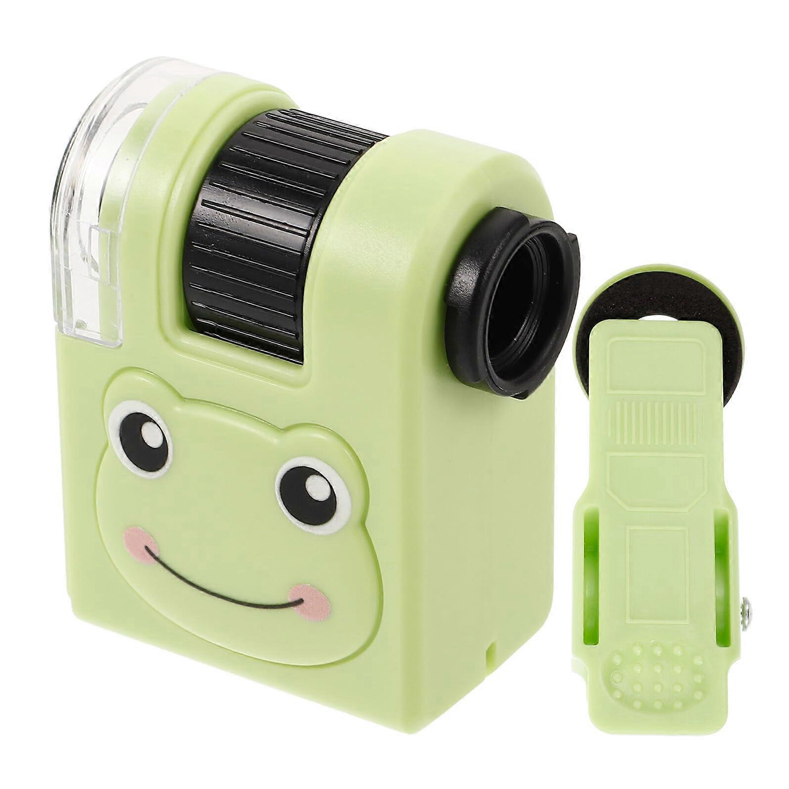 Pocket Microscope with LED Light for Kids and Students, Handheld for Science Learning