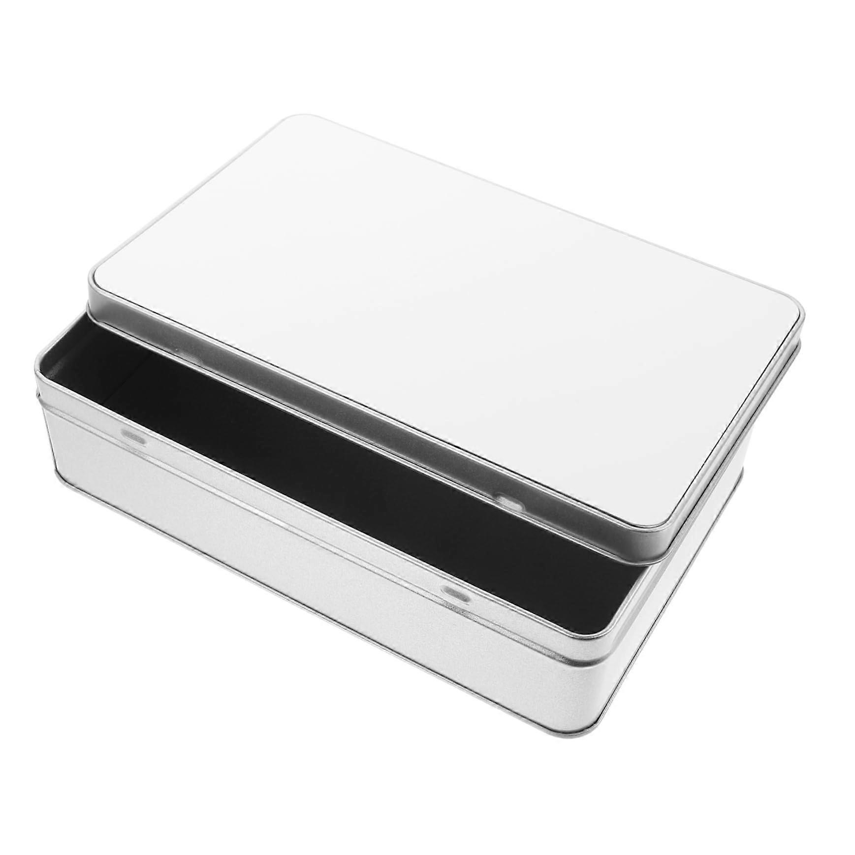 Sublimation Blank Rectangular Tin Box with Custom Sublimation Surface for Easter Candy Gifts