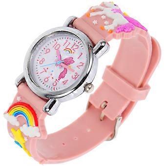 Montre-bracelet licorne en silicone pour enfants, décorative, cadeau d'anniversaire pour filles et garçons