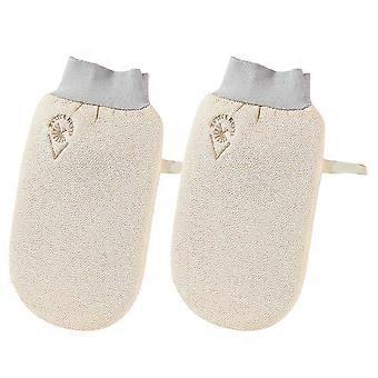 Bath Gloves for Home Use Comfortable Exfoliating Mitts 6Pcs Yellow