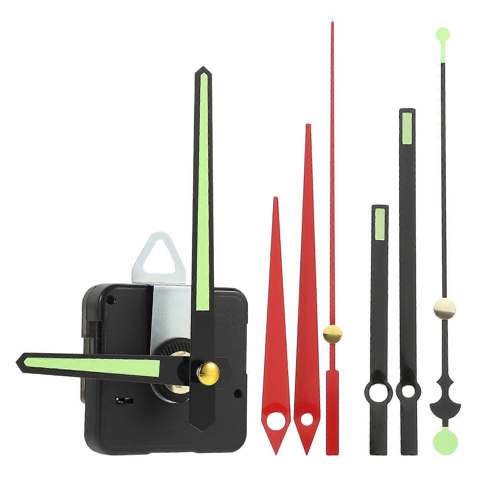 Clock Movement Replacement with Fluorescent Hands for DIY 1Set