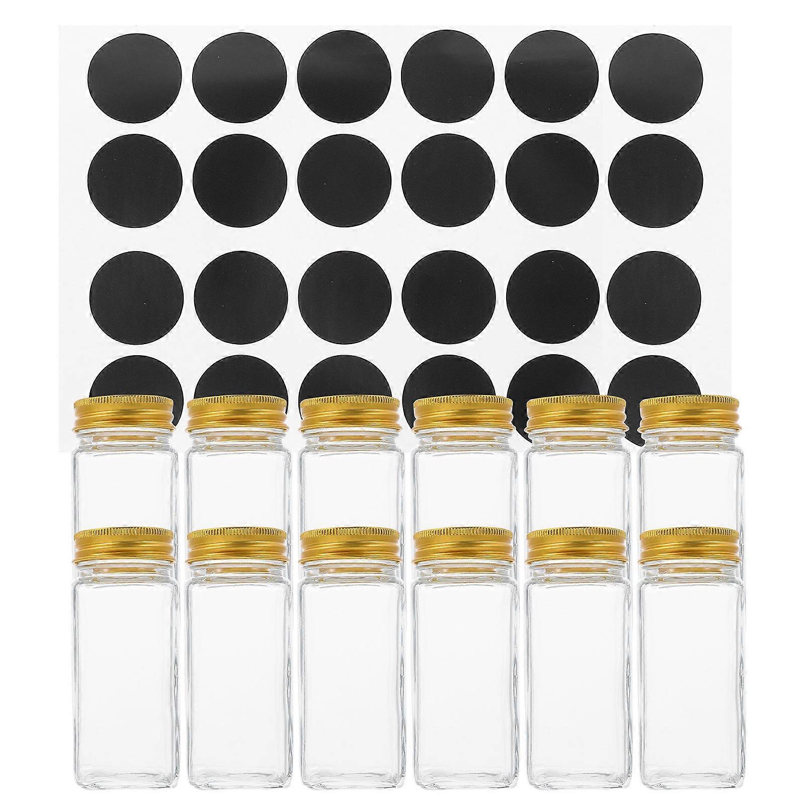 Reusable Spice Containers Salt Pepper Bottle Set for Multi-Function Use 12Pcs