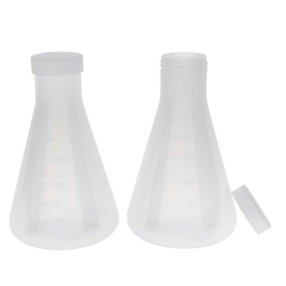 Laboratory Graduated Plastic Conical Erlenmeyer Flask | 250ml | 4 Pack