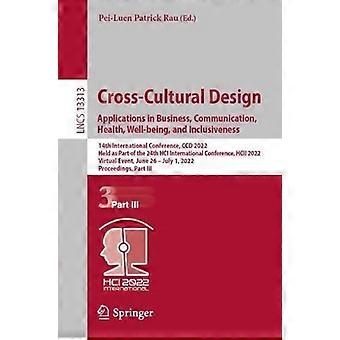 Cross-cultural Design. Applications In Business Communication Health We - Springer Nature B.V - Paperback - en Book