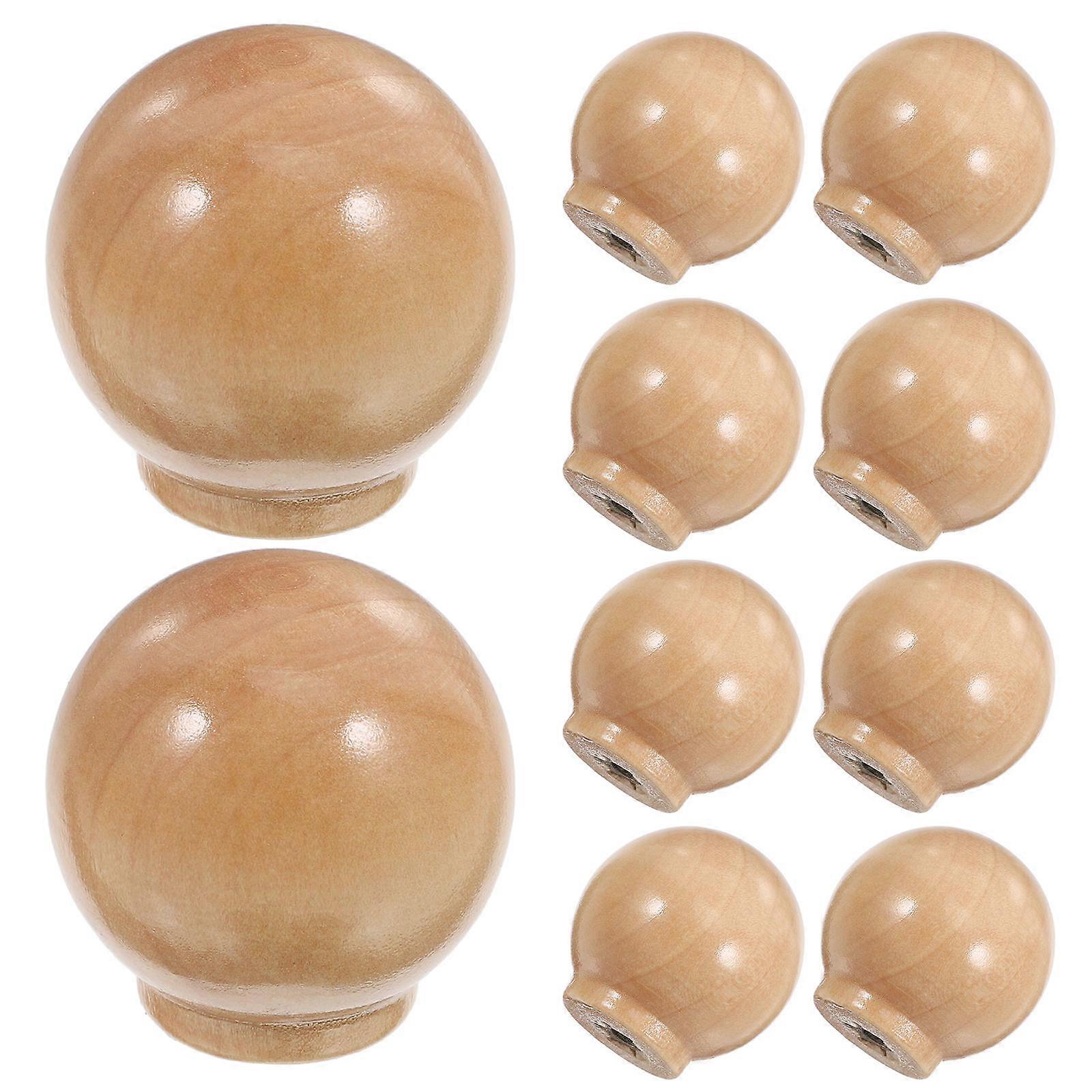 Wooden Dresser Knobs for Decor 12Pcs Round Boho Cabinet Handles Pulls