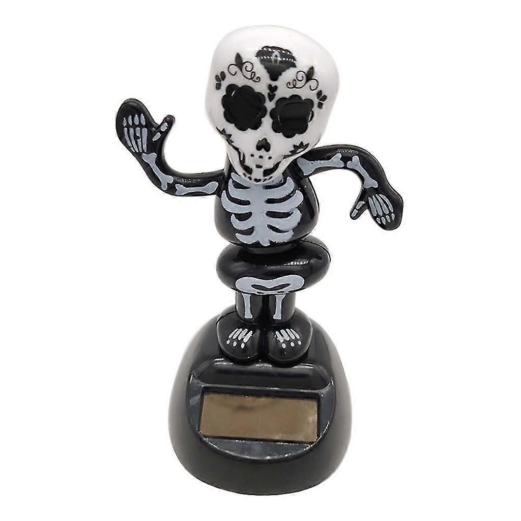 Bobbleheads Ozdoby Skeleton Pumpkin Witch Ghost Desk Home Solar Powered