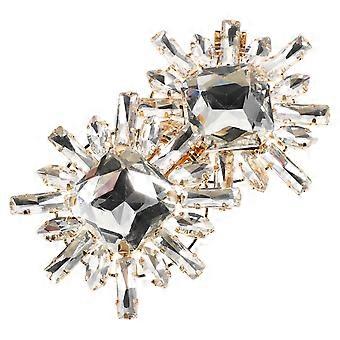 2pcs Detachable Flower Shoe Buckles Decorative Shoe Clips Rhinestone Clip On Shoe Jewelry Shoe Buckle Clip for Wedding Footwear Accessories