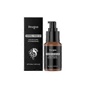 L’huile essentielle de soins capillaires au parfum Hoegoa nourrit et prend soin de la qualité des cheveux, améliorant l’éclat des cheveux, leur douceur, leur luminosité et prévenant les frisottis