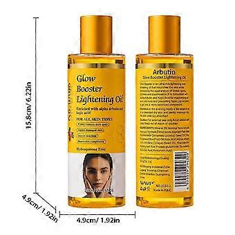 Natuurlijke verhelderende olie met papaja, vitamine C en vitamine E. Anti-aging serumolie voor gezicht en lichaam, hydraterende olie voor fijne lijntjes en huid.