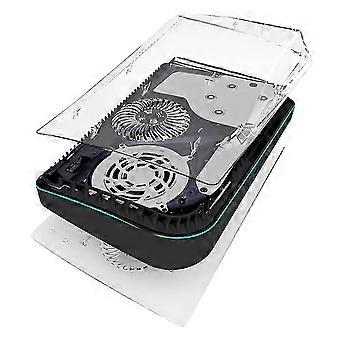 Transparent Cooling Vent Shell, Hard Plastic Replacement Plate Case Cover Compatible with PlayStation 5 Disc Edition