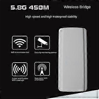 2Pcs Wireless WiFi Bridge Outdoor CPE Router Wifi 5.8Ghz 450Mbps Repetidor Wifi Extender 2-3KM Long