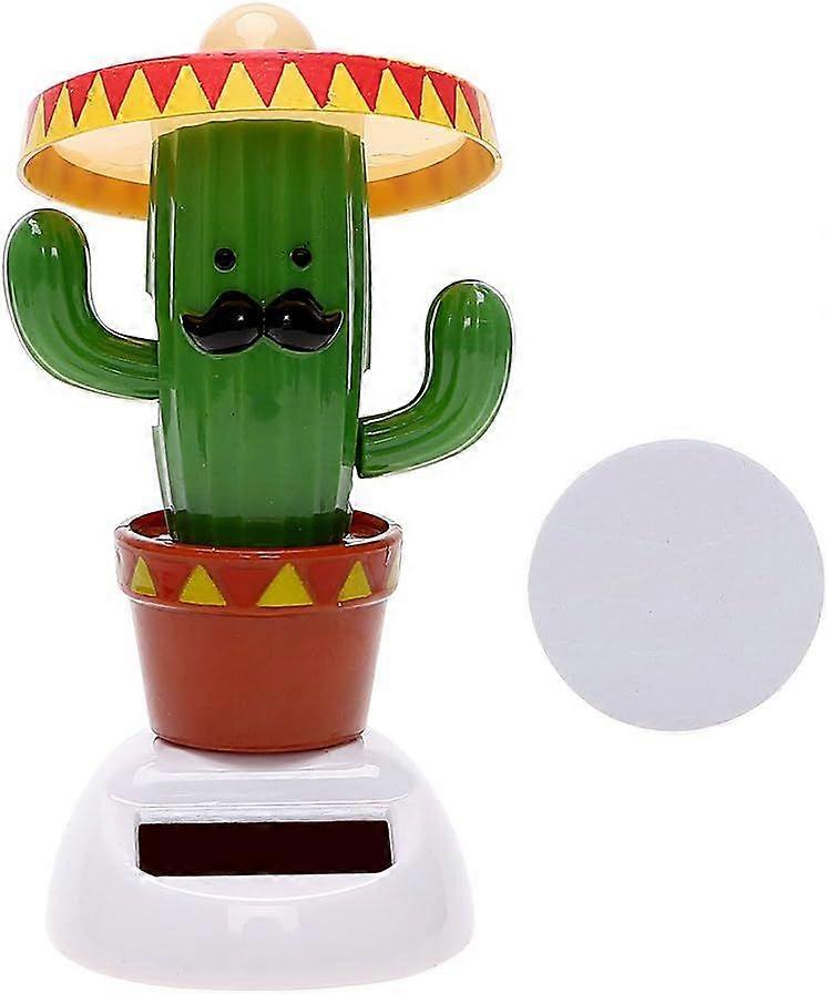 Dancing solar cactus figurine