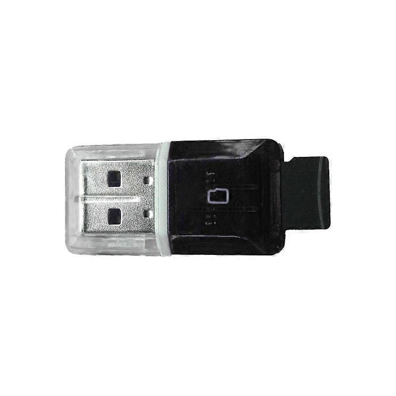USB 2.0 Card Reader Transparent Type-c Interface Plastic Portable TF Card Reader for Laptop JIKAIX