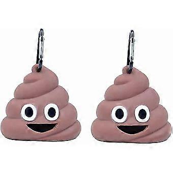 2Pcs avfallsposer dispensere hundebæsj avfallsposeholdere avfallsposer holdere bæsjformet bæsjpose dispensere Pet avfallshåndtering pose dispensere for hund wal