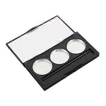 Magnetische Make-up-Palette mit integriertem Pinselhalter, nachfüllbarer Organizer für Reisen und Künstler