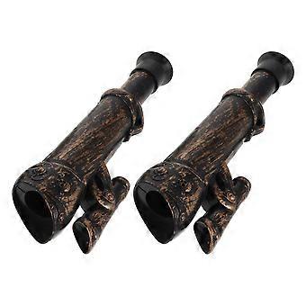 Pirate Themed Kids Plastic Monocular Telescope for Role Play 2Pcs
