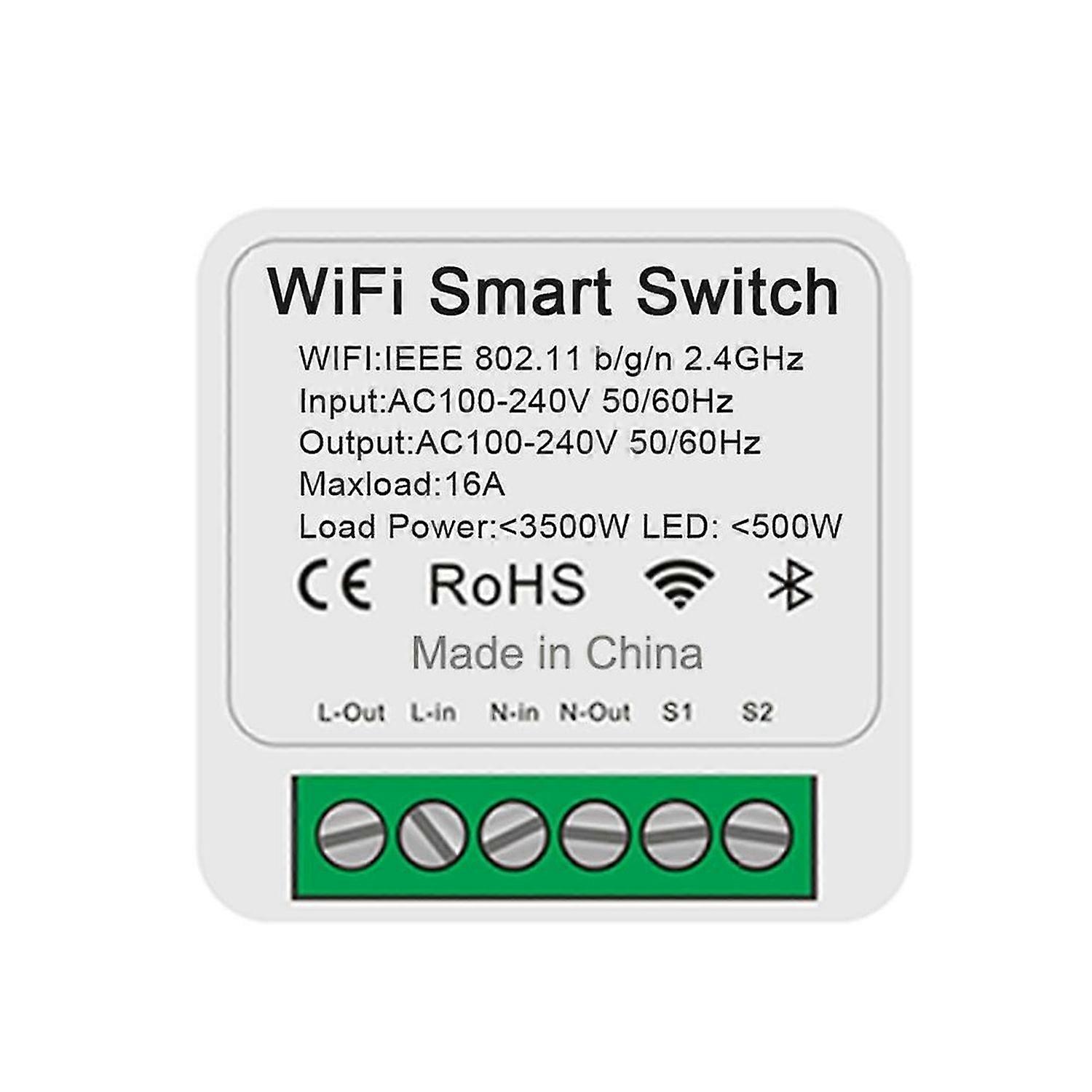 EWeLink 16A WiFi Smart Switch Timer Switch Mini Wireless Switch Home Automation Module Support