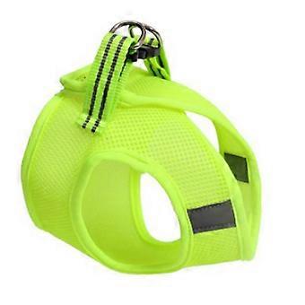 Cat Chest Harness with Leash, Breathable Mesh, Adjustable Green S