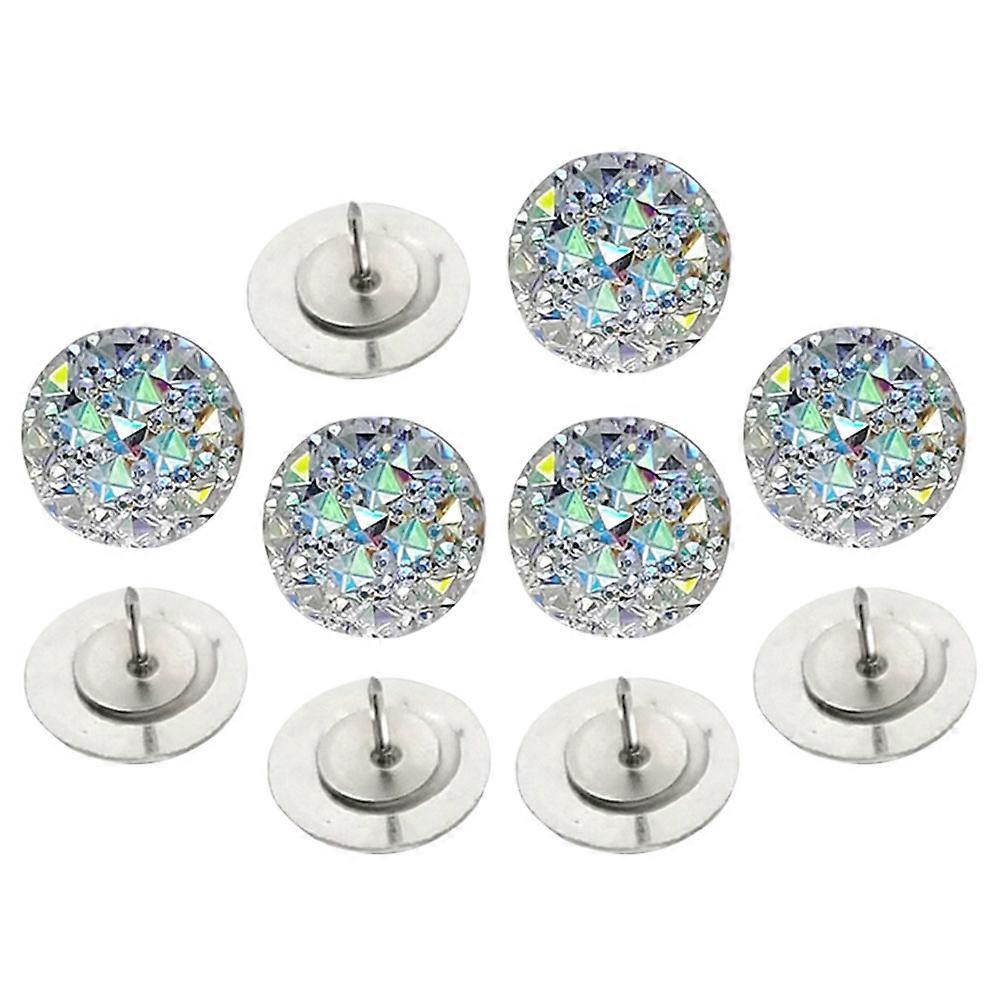10Pcs Replaceable Push Pin Multi-function Thumbtacks Delicate Thumb Tacks Map Supply