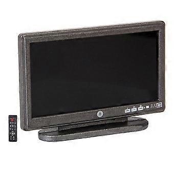 Simulated Doll House TV Model for Decor 1Set Mini Plastic Grey TV
