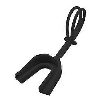 Strap-Equipped Impact-Resistant Sports Mouth Guard for Hockey