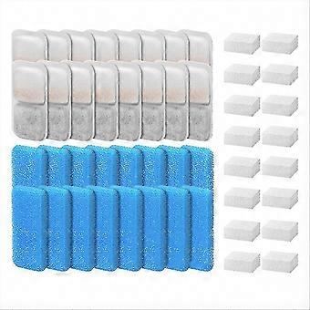 Replacement Filters and Sponges Compatible with Oneisall Automatic Pet Water Fountain, 16-Piece Set