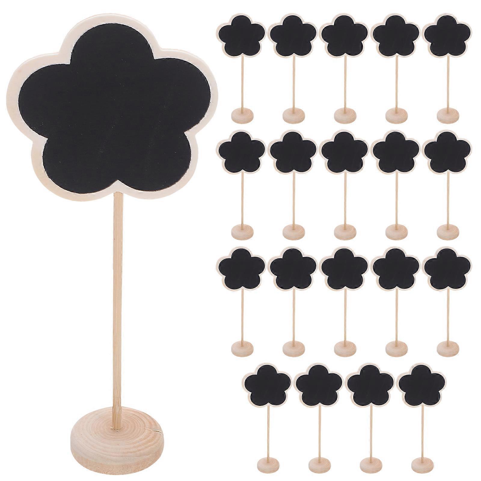 Message Board Mini Chalkboard for Kitchen Notes with 20Pcs Erasable Signs
