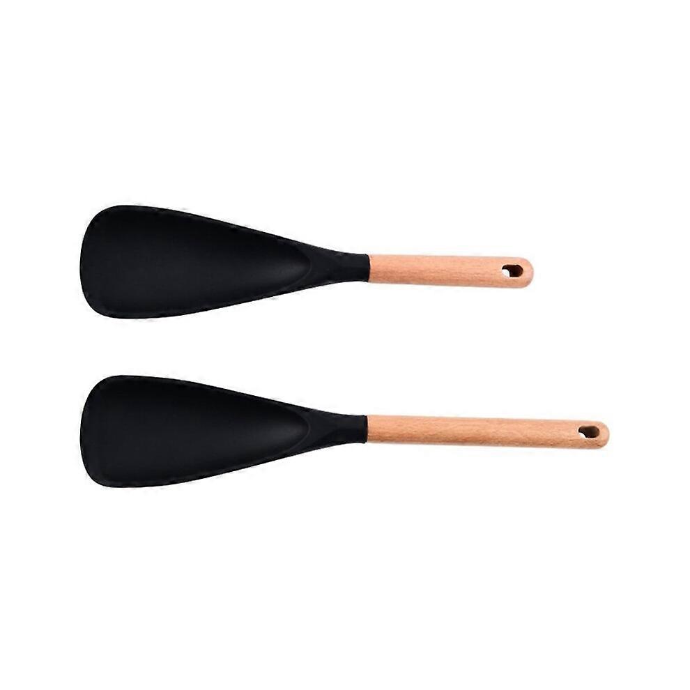 Multifunction Spatula Cooking Spoon for Nonstick Cookware, Kitchen 3 in 1 Multi-Function Spatula Spoon Silicone 2pc