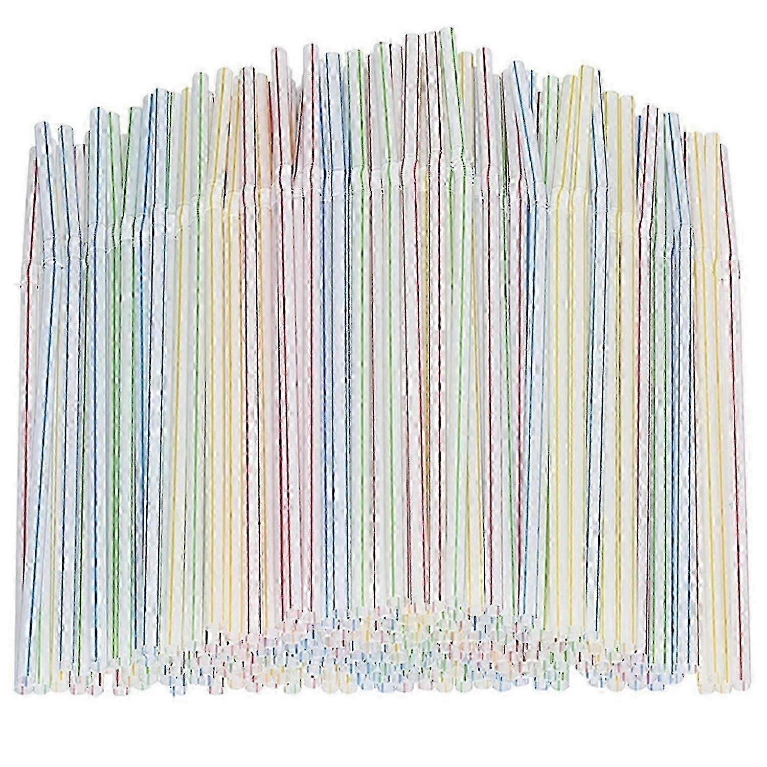 200 Pcs Colourful Bendable Straws