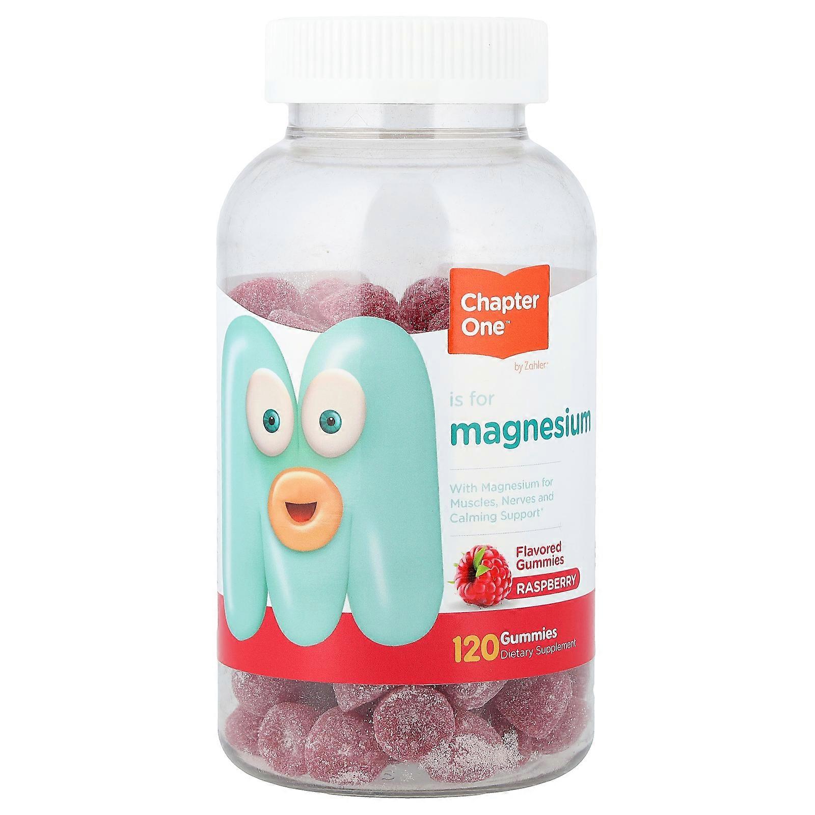 Chapter One, Magnesium Gummies, Raspberry, 120 Gummies