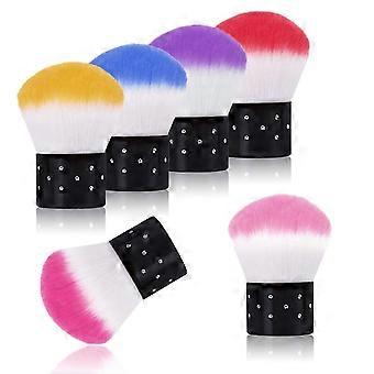 6-teiliges Set Nagellack-Staubentferner-Pinsel für Acryl und Make-up